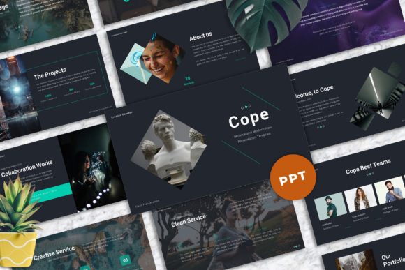 Download Cope - Minimal Powerpoint Templates - Minimal powerpoint Collection