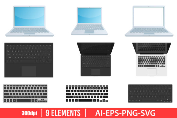 Download Laptop Device Clipart Set - Device Collection