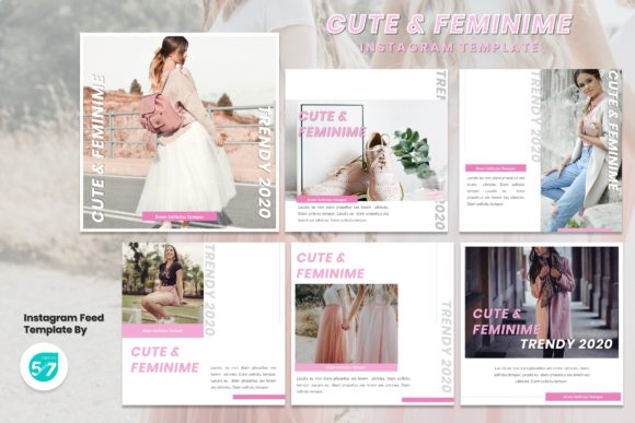 Download Instagram Feed Template - Feminime - Feminime Collection