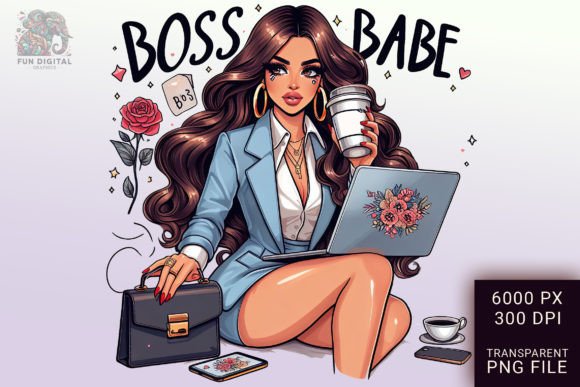 Download Girl Boss Entrepreneur Businesswoman Art - Premium Resources